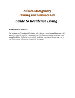 Guide to Residence Living