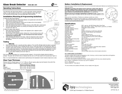 2GIG-GB1-345 Glass Break Manual