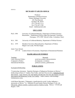 curriculum vitae - Eastern Michigan University