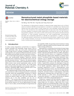 Nanostructured metal phosphide