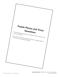 Puzzle Pieces and Trivia Questions