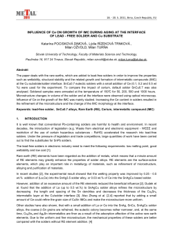 INFLUENCE OF Ce ON GROWTH OF IMC DURING