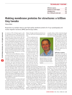 Making membrane proteins for structures: a