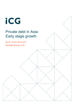 Private debt in Asia: Early stage growth