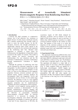 Measurements of acoustically stimulated electro