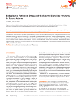 Endoplasmic Reticulum Stress and the Related Signaling Networks