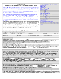 The George Washington University - Office of Regulatory Research