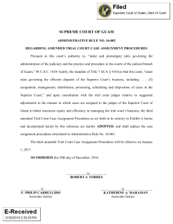SUPREME COURT OF GUAM - Unified Courts of Guam