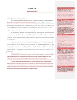 Developmental Editing Sample 1 - Story Perfect Editing Services