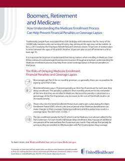 Boomers, Retirement and Medicare
