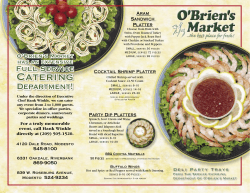 Deli Department Brochure