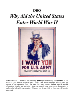 01 Why did the United States Enter World War I