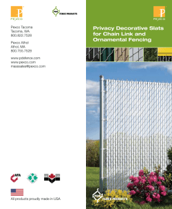 Privacy Decorative Slats for Chain Link and Ornamental