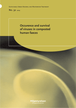Occurence and survival of viruses in composted human faeces