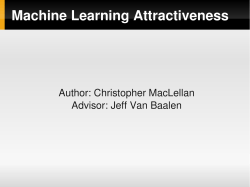Machine Learning System to Learn what Users Find Attractive in On