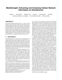 MobileInsight: Extracting and Analyzing Cellular Network