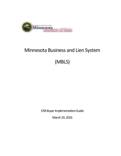 CNS Buyer Implementation Guide