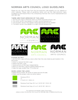 NORMAN ARTS COUNCIL LOGO GUIDELINES