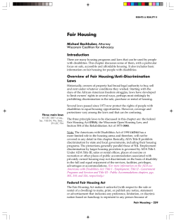 Fair Housing - Disability Rights Wisconsin