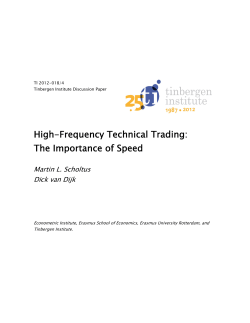 High-Frequency Technical Trading: The
