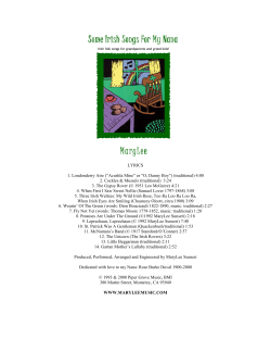 Some Irish Songs For My Nana