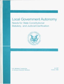 Needs for state constitutional, statutory, and judicial clarification.