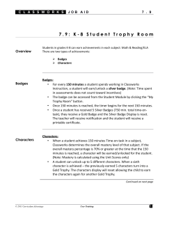 7.9: K-8 Student Trophy Room