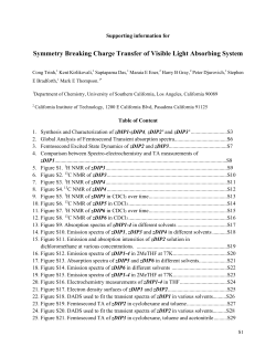 Symmetry Breaking Charge Transfer of Visible Light Absorbing System