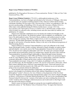 Hegel, Georg Wilhelm Friedrich (1770