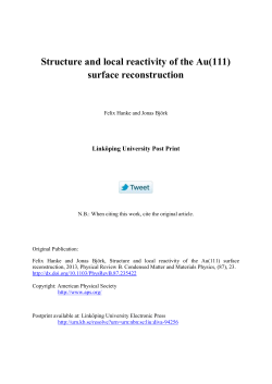 Structure and local reactivity of the Au(111) surface