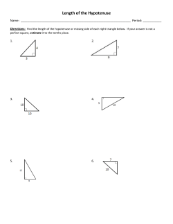 Length of the Hypotenuse