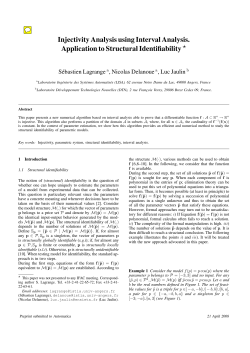 Injectivity Analysis using Interval Analysis