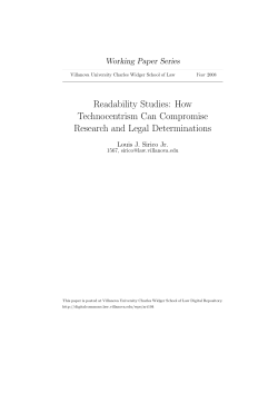 Readability Studies: How Technocentrism Can Compromise