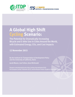 A Global High Shift Cycling Scenario