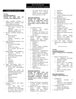 Grade 7 - Fox C-6 School District