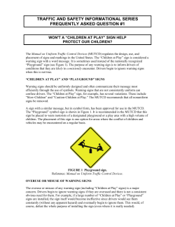 traffic safety and informational series