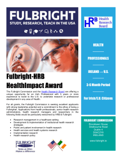 Fulbright-HRB HealthImpact Award