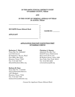 Filed - Texas Defender Services