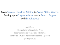 From Several Hundred Million to Some Billion Words: Scaling up a