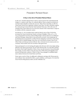 President Richard Nixon