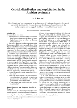Ostrich distribution and exploitation in the Arabian peninsula