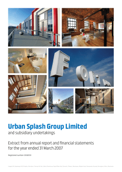 Urban Splash Group Limited