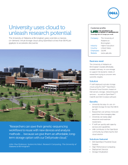 University uses cloud to