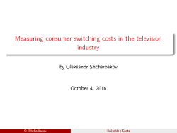 Measuring consumer switching costs in the television