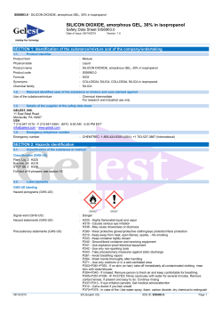 SILICON DIOXIDE, amorphous GEL, 30% in isopropanol