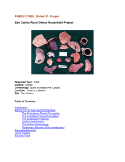 San Carlos Rural Olmec Household Project