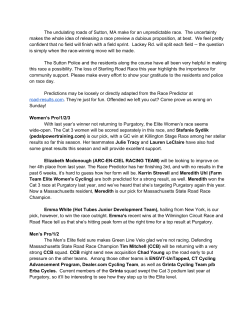 The undulating roads of Sutton, MA make for an unpredictable race