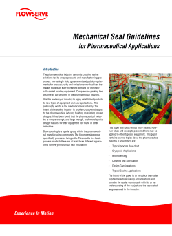 Mechanical Seal Guidelines