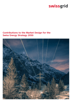 Contributions to the Market Design for the Swiss Energy