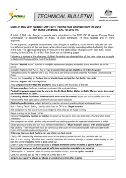 2014-2017 Rule Changes